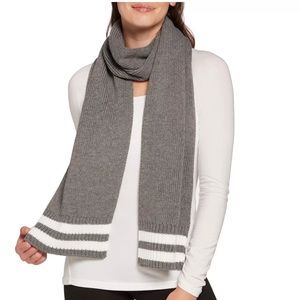 DSG Women's Stripe Ribbed Scarf - Winter Scarf - One Size